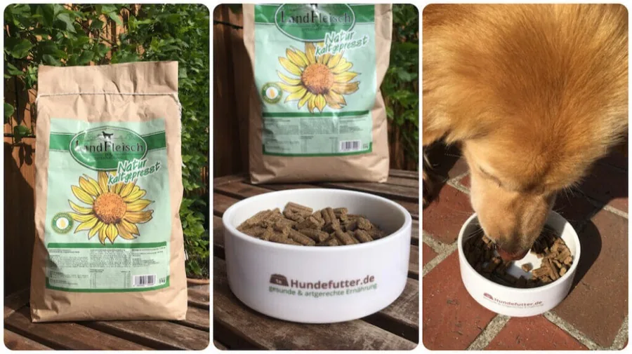Landfleisch Hunde Trockenfutter Test